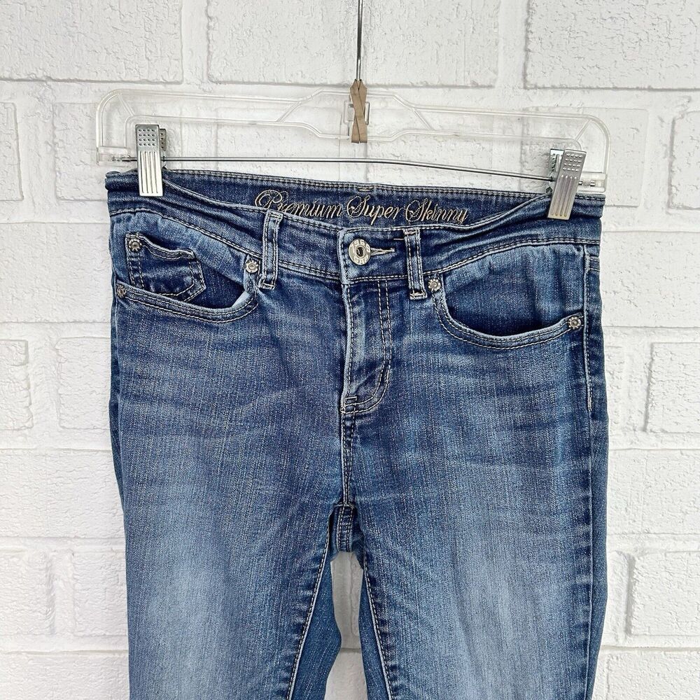 Gap Premium Super Skinny Jeans Womens 4 27R Blue 5 Pocket Denim